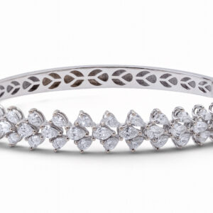 Bracelet With 3.48 CTW Pearl Cut Lab-Grown Diamonds In 18K White Gold