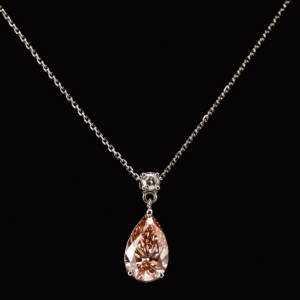 Pear Cut Diamond Solitaire Pendant