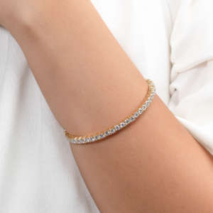 7" Diamond Bangle in 18K Yellow Gold